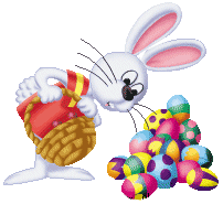 Gif animé Pâques lapin